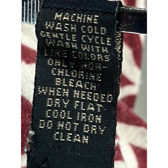 Banana Republic Women's Top Size Small Stretch Sleeveless V Neck Rusty Red and W - Picture 11 of 11